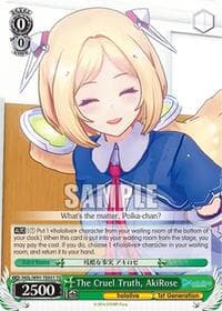 The Cruel Truth, AkiRose - hololive production - Weiss Schwarz card