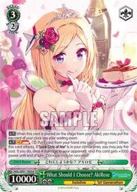What Should I Choose? AkiRose - hololive production - Weiss Schwarz card