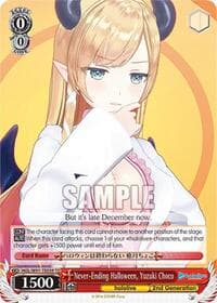 Never-Ending Halloween, Yuzuki Choco - hololive production - Weiss Schwarz card