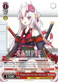 Whipping Slackers Into Shape, Nakiri Ayame - hololive production - Weiss Schwarz card