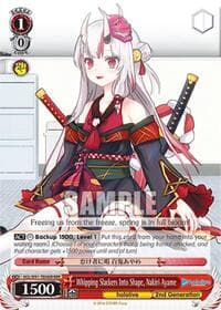 Whipping Slackers Into Shape, Nakiri Ayame (RRR) - hololive production - Weiss Schwarz card