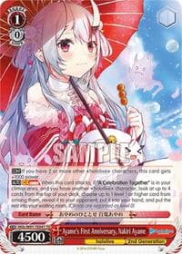 Ayame's First Anniversary, Nakiri Ayame - hololive production - Weiss Schwarz card