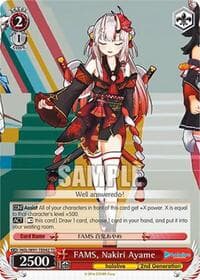 FAMS, Nakiri Ayame - hololive production - Weiss Schwarz card