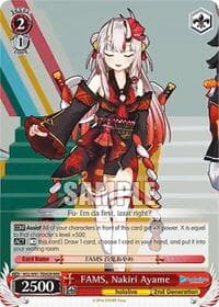 FAMS, Nakiri Ayame (RRR) - hololive production - Weiss Schwarz card