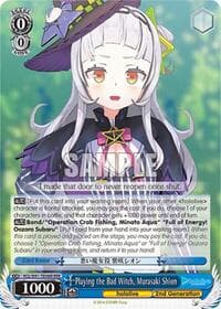Playing the Bad Witch, Murasaki Shion (RRR) - hololive production - Weiss Schwarz card