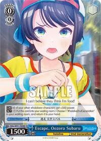 Escape, Oozora Subaru - hololive production - Weiss Schwarz card