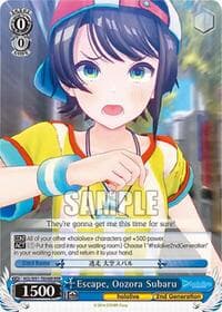 Escape, Oozora Subaru (RRR) - hololive production - Weiss Schwarz card