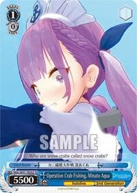 Operation Crab Fishing, Minato Aqua - hololive production - Weiss Schwarz card