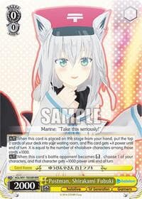 Postman, Shirakami Fubuki (RRR) - hololive production - Weiss Schwarz card