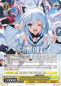 Foxy Day to You! Shirakami Fubuki - hololive production - Weiss Schwarz card