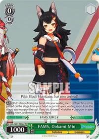 FAMS, Ookami Mio - hololive production - Weiss Schwarz card