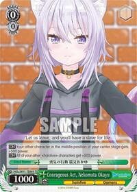 Courageous Act, Nekomata Okayu - hololive production - Weiss Schwarz card
