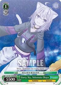 Starry Sky, Nekomata Okayu (RRR) - hololive production - Weiss Schwarz card