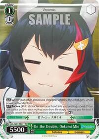 On the Double, Ookami Mio - hololive production - Weiss Schwarz card