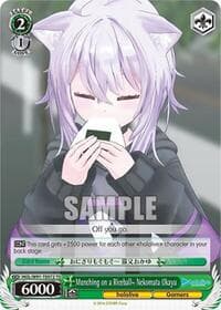 Munching on a Riceball~ Nekomata Okayu - hololive production - Weiss Schwarz card