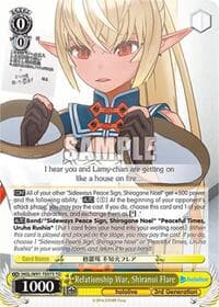 Relationship War, Shiranui Flare - hololive production - Weiss Schwarz card