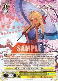 Flower Viewing With You, Shiranui Flare - hololive production - Weiss Schwarz card