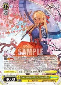 Flower Viewing With You, Shiranui Flare (SP) - hololive production - Weiss Schwarz card