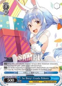 So Busy! Usada Pekora - hololive production - Weiss Schwarz card