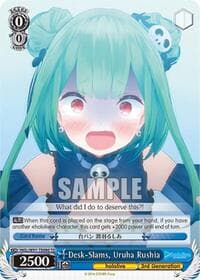 Desk-Slams, Uruha Rushia - hololive production - Weiss Schwarz card