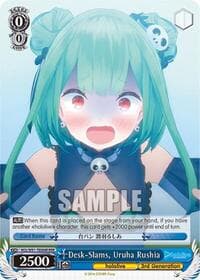 Desk-Slams, Uruha Rushia (RRR) - hololive production - Weiss Schwarz card
