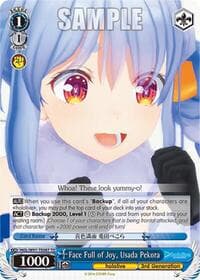 Face Full of Joy, Usada Pekora - hololive production - Weiss Schwarz card