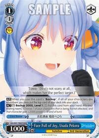Face Full of Joy, Usada Pekora (RRR) - hololive production - Weiss Schwarz card