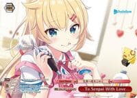 To Senpai With Love (PR Foil) - hololive production - Weiss Schwarz card
