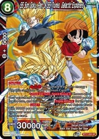 SS Son Goku, Pan, & SS Trunks, Galactic Explorers - Ultimate Squad - Dragon Ball Super: Masters card