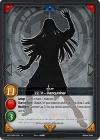 22. V - Vanquisher (A) - Become the Hero! - Gate Ruler card