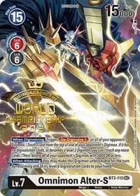 Omnimon Alter-S (Secret Rare) (World Championship 2021) - Release Special Booster 1.0 - Digimon Card Game card