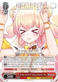 Getting Excited for Spring, Momosuzu Nene - hololive production - Weiss Schwarz card