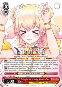 Getting Excited for Spring, Momosuzu Nene (RRR) - hololive production - Weiss Schwarz card