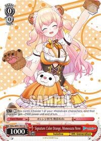 Signature Color Orange, Momosuzu Nene - hololive production - Weiss Schwarz card