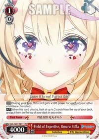 Field of Expertise, Omaru Polka - hololive production - Weiss Schwarz card