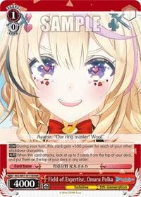 Field of Expertise, Omaru Polka (RRR) - hololive production - Weiss Schwarz card