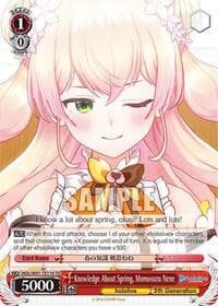 Knowledge About Spring, Momosuzu Nene - hololive production - Weiss Schwarz card