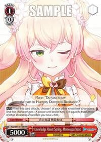 Knowledge About Spring, Momosuzu Nene (RRR) - hololive production - Weiss Schwarz card
