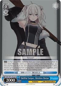 Skillful Sniper, Shishiro Botan - hololive production - Weiss Schwarz card