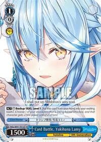 Card Battle, Yukihana Lamy - hololive production - Weiss Schwarz card