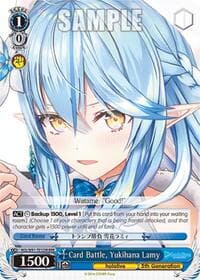 Card Battle, Yukihana Lamy (RRR) - hololive production - Weiss Schwarz card
