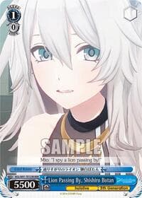 Lion Passing By, Shishiro Botan (RRR) - hololive production - Weiss Schwarz card