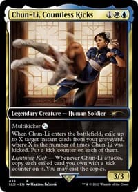 Chun-Li, Countless Kicks - Secret Lair Drop Series - Magic: The Gathering card