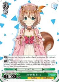 Ayunda Risu - hololive production - Weiss Schwarz card