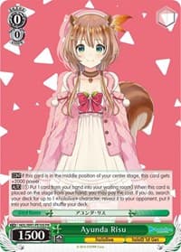 Ayunda Risu (Foil) - hololive production - Weiss Schwarz card