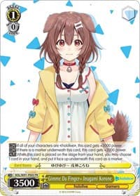 Gimme Da Finger~ Inugami Korone - hololive production - Weiss Schwarz card