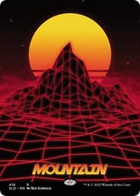 Mountain (418) - Secret Lair Drop Series - Magic: The Gathering card