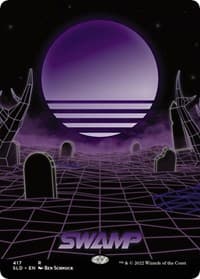 Swamp (417) - Secret Lair Drop Series - Magic: The Gathering card