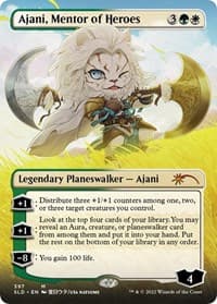 Ajani, Mentor of Heroes (Borderless) - Secret Lair Drop Series - Magic: The Gathering card