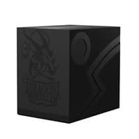 Dragon Shield Revised Double Shell - Shadow Black (Holds 100+) - Dragon Shield Deck Boxes - Deck Boxes card